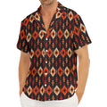 Native American Pattern Print Men's Deep V-Neck Shirt