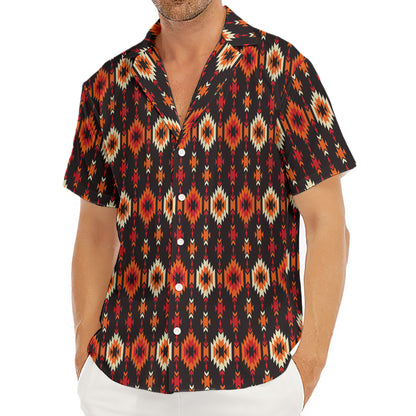Native American Pattern Print Men's Deep V-Neck Shirt