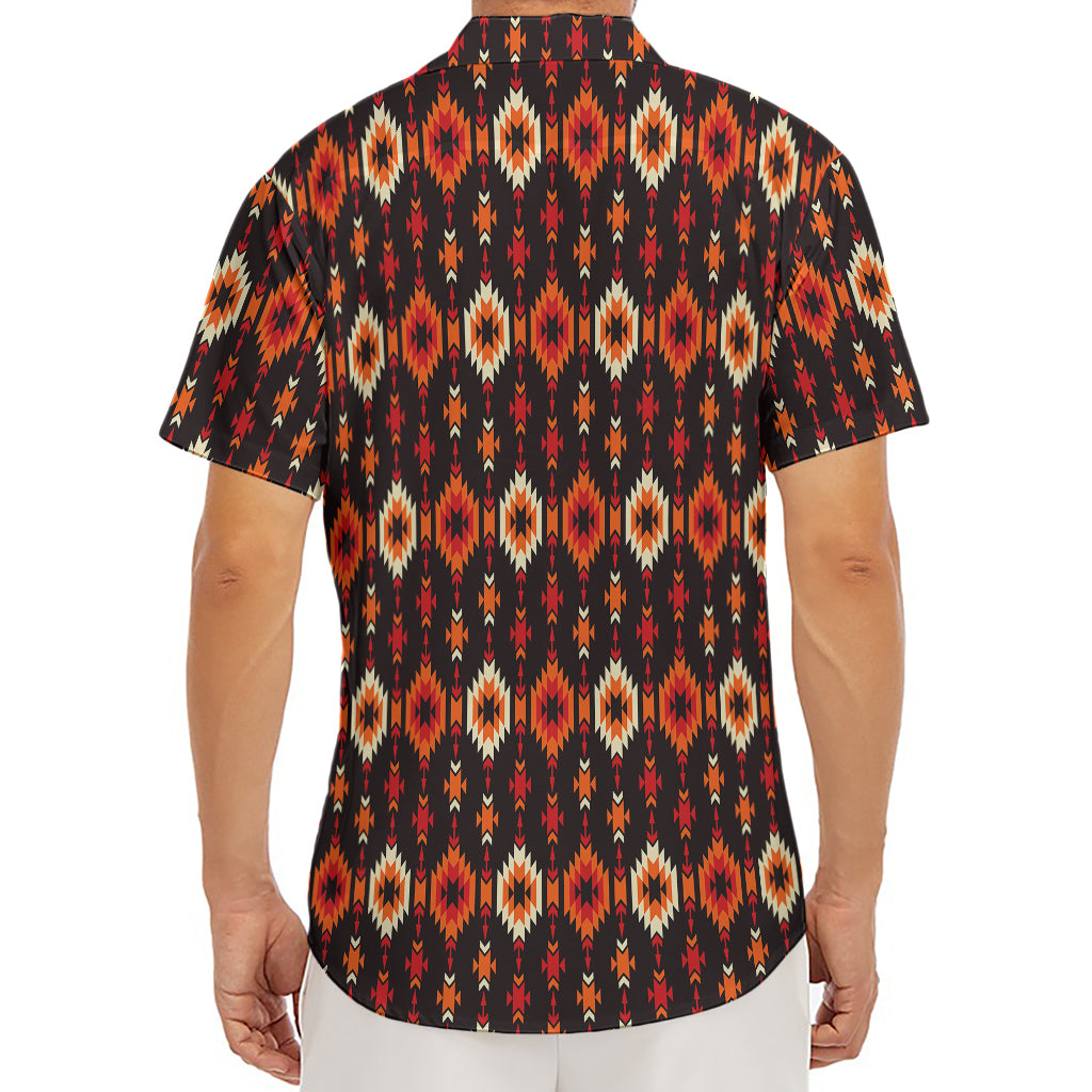 Native American Pattern Print Men's Deep V-Neck Shirt
