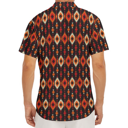 Native American Pattern Print Men's Deep V-Neck Shirt