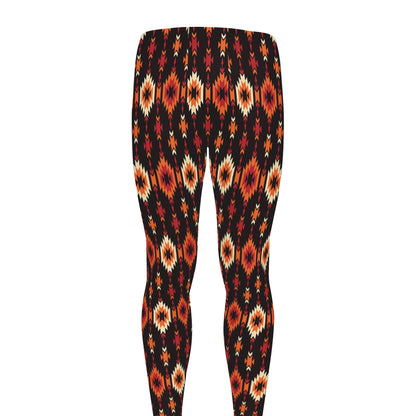 Native American Pattern Print Men's leggings