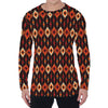 Native American Pattern Print Men's Long Sleeve T-Shirt