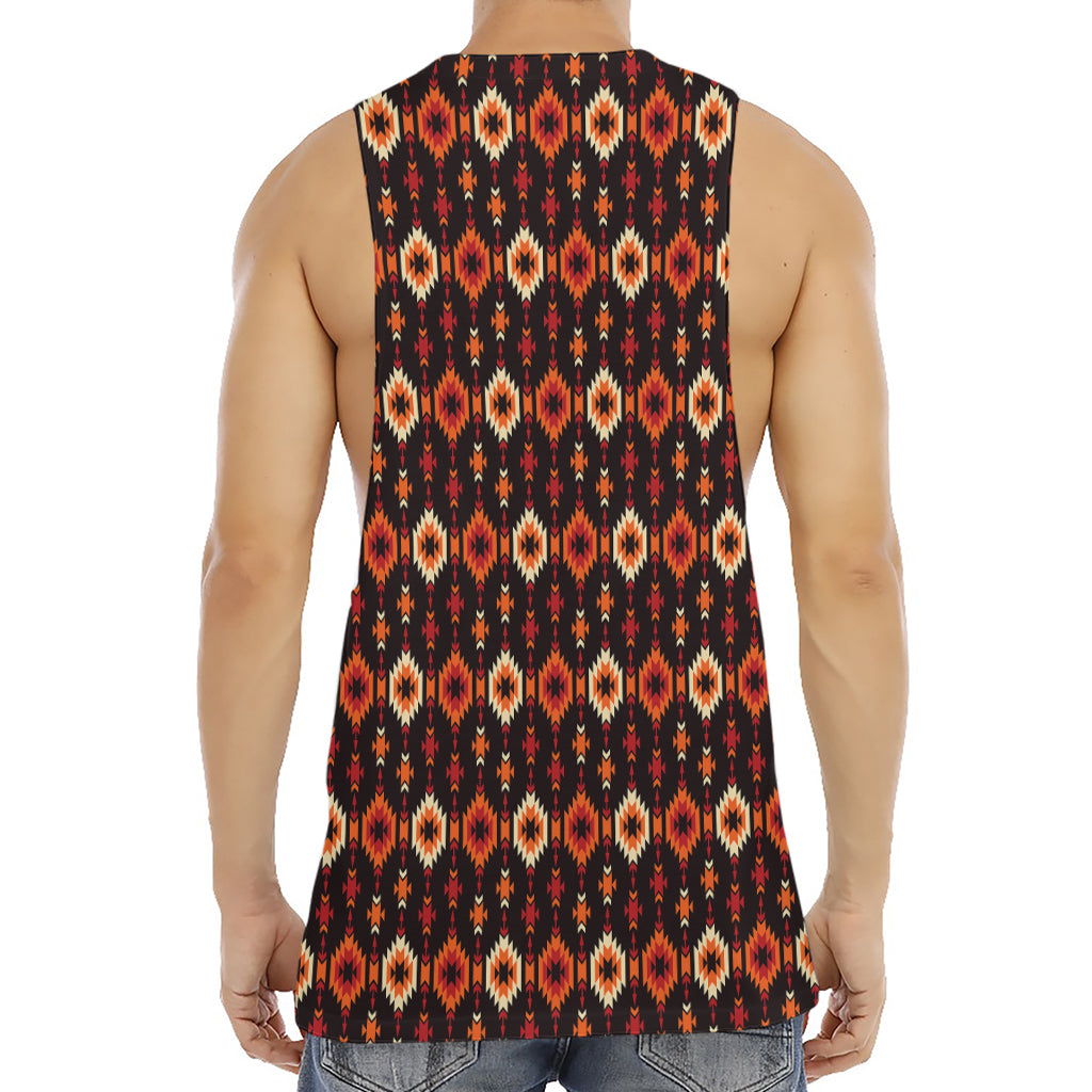 Native American Pattern Print Men's Muscle Tank Top