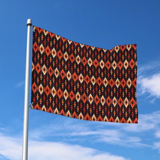 Native American Pattern Print Polyester Flag