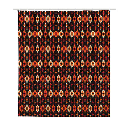 Native American Pattern Print Polyester Shower Curtain