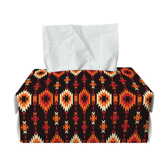 Native American Pattern Print Rectangle Tissue Box Cover