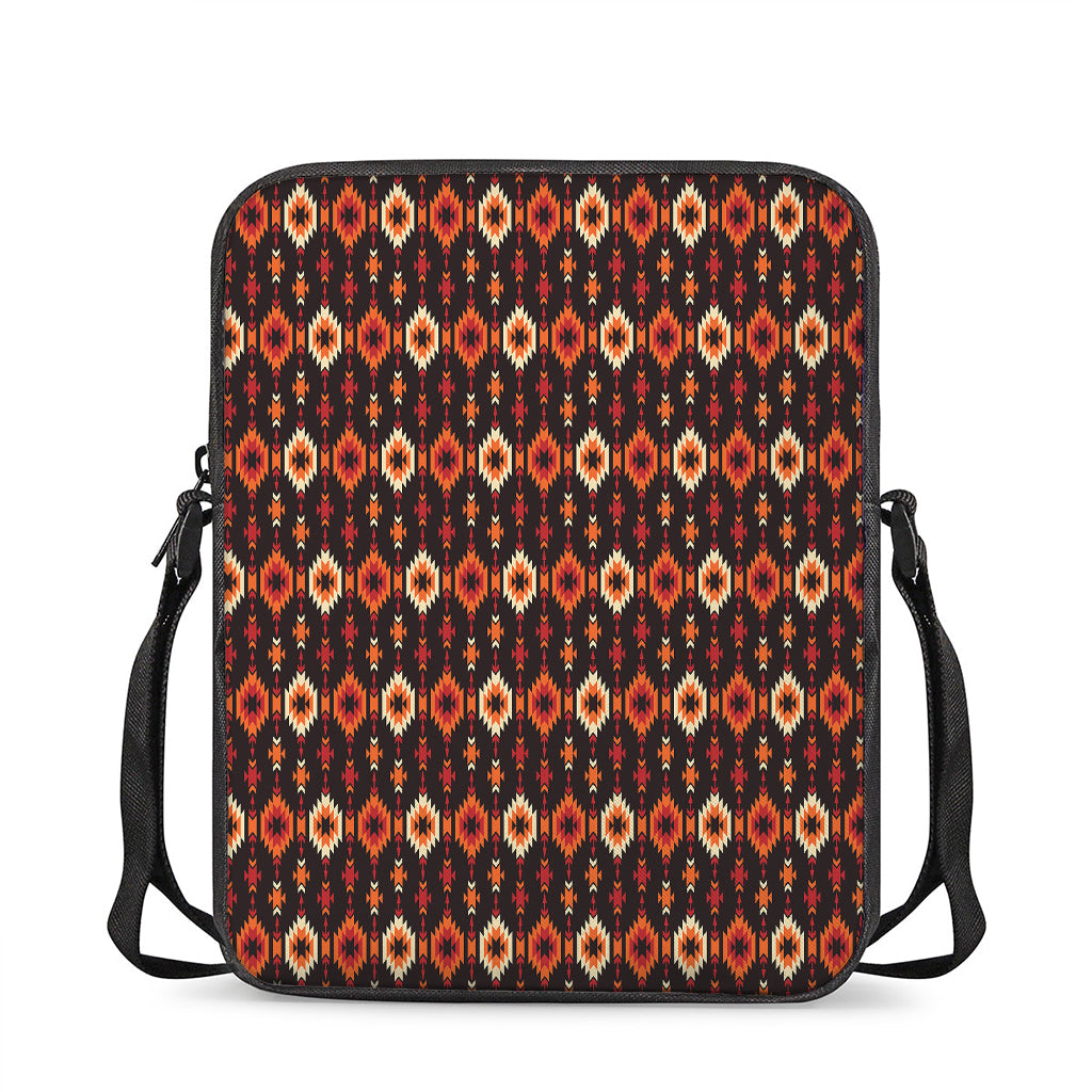 Native American Pattern Print Rectangular Crossbody Bag