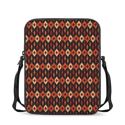 Native American Pattern Print Rectangular Crossbody Bag