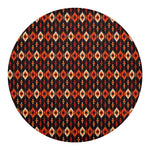 Native American Pattern Print Round Blanket