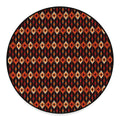 Native American Pattern Print Round Floor Mat