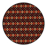 Native American Pattern Print Round Floor Mat