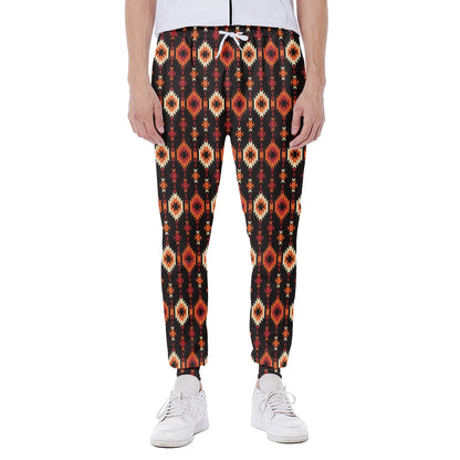 Native American Pattern Print Scuba Joggers
