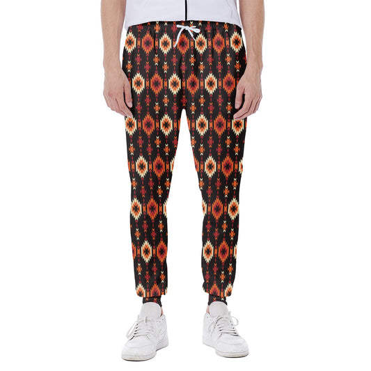 Native American Pattern Print Scuba Joggers