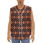 Native American Pattern Print Sleeveless Baseball Jersey
