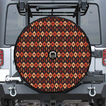Native American Pattern Print Tire Cover With Camera Hole