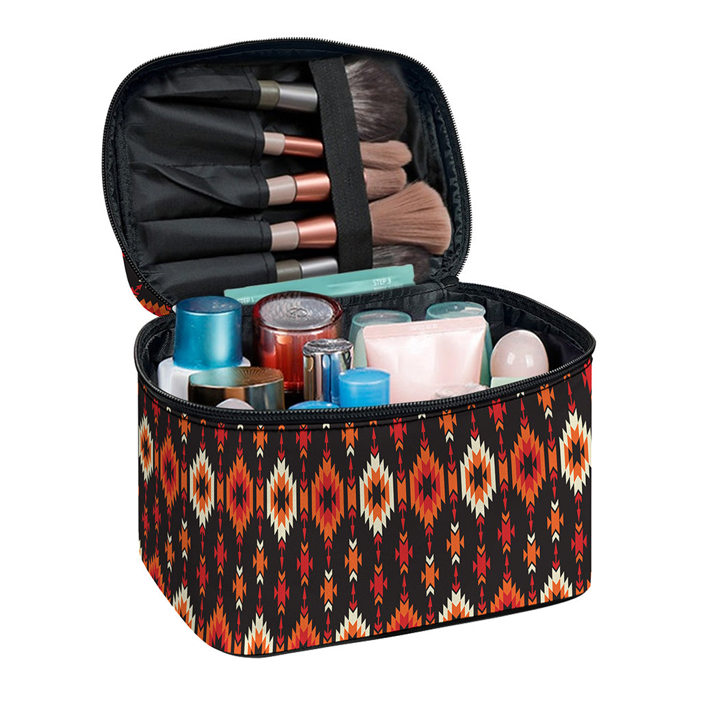 Native American Pattern Print Travel Makeup Bag