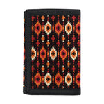 Native American Pattern Print Trifold Wallet
