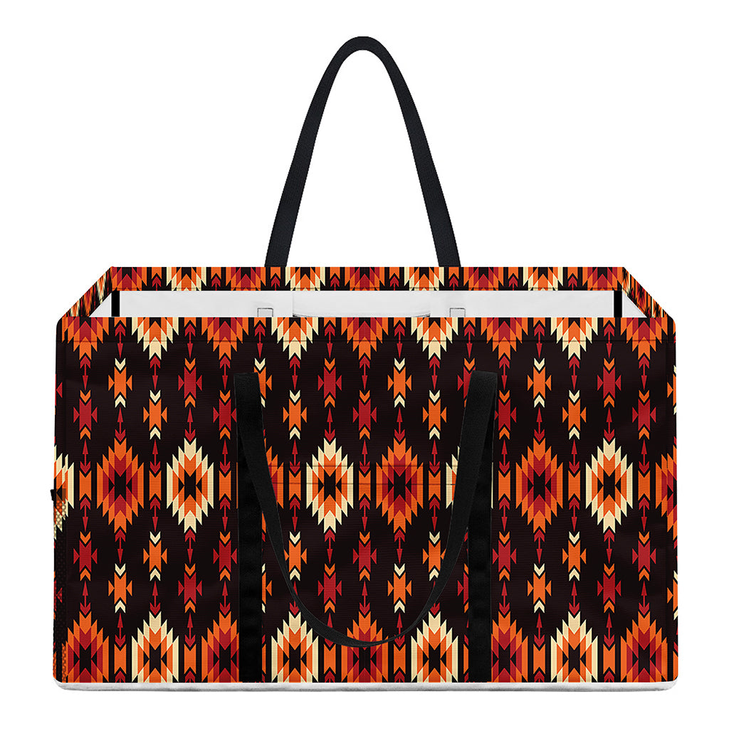 Native American Pattern Print Utility Tote Bag