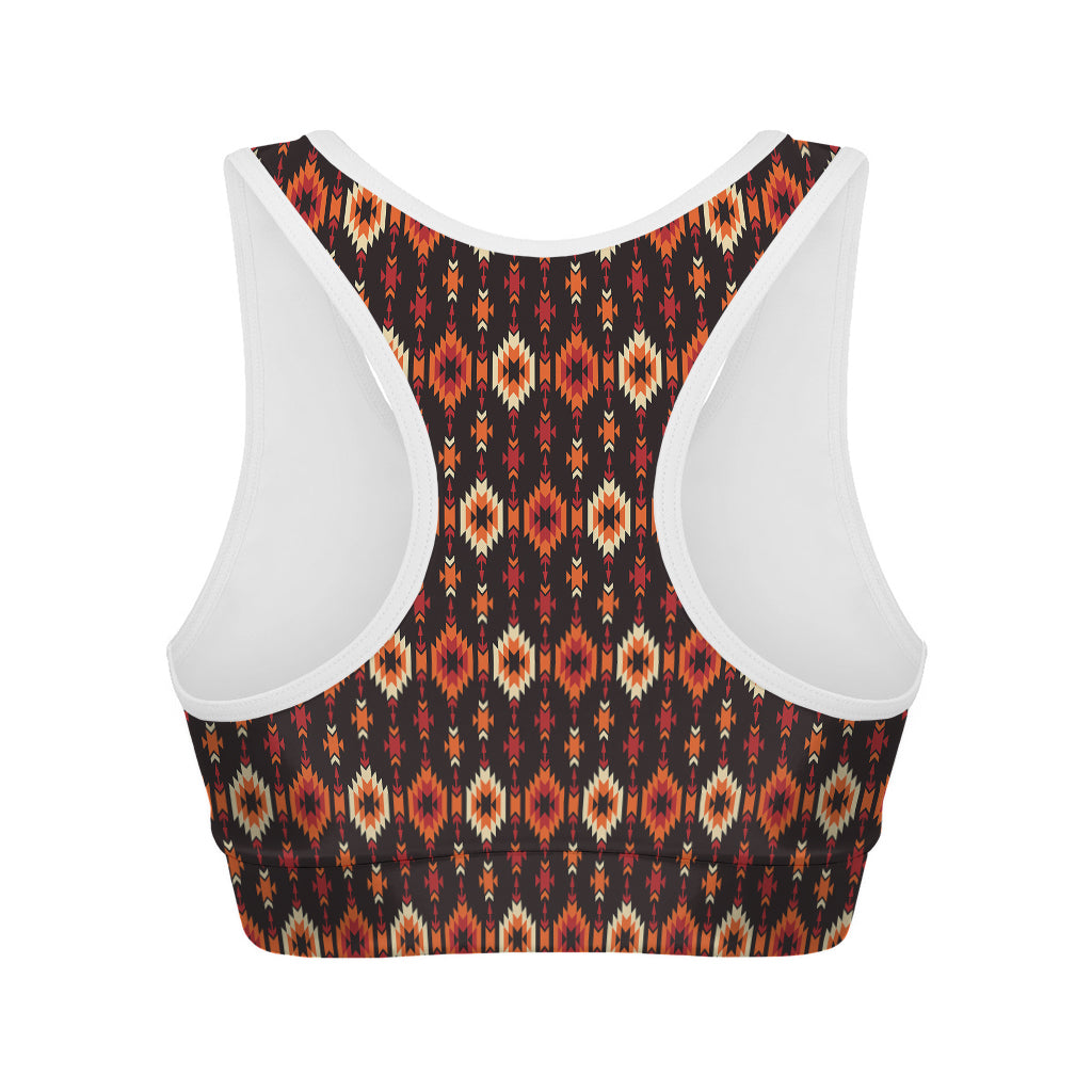 Native American Pattern Print Women's Sports Bra