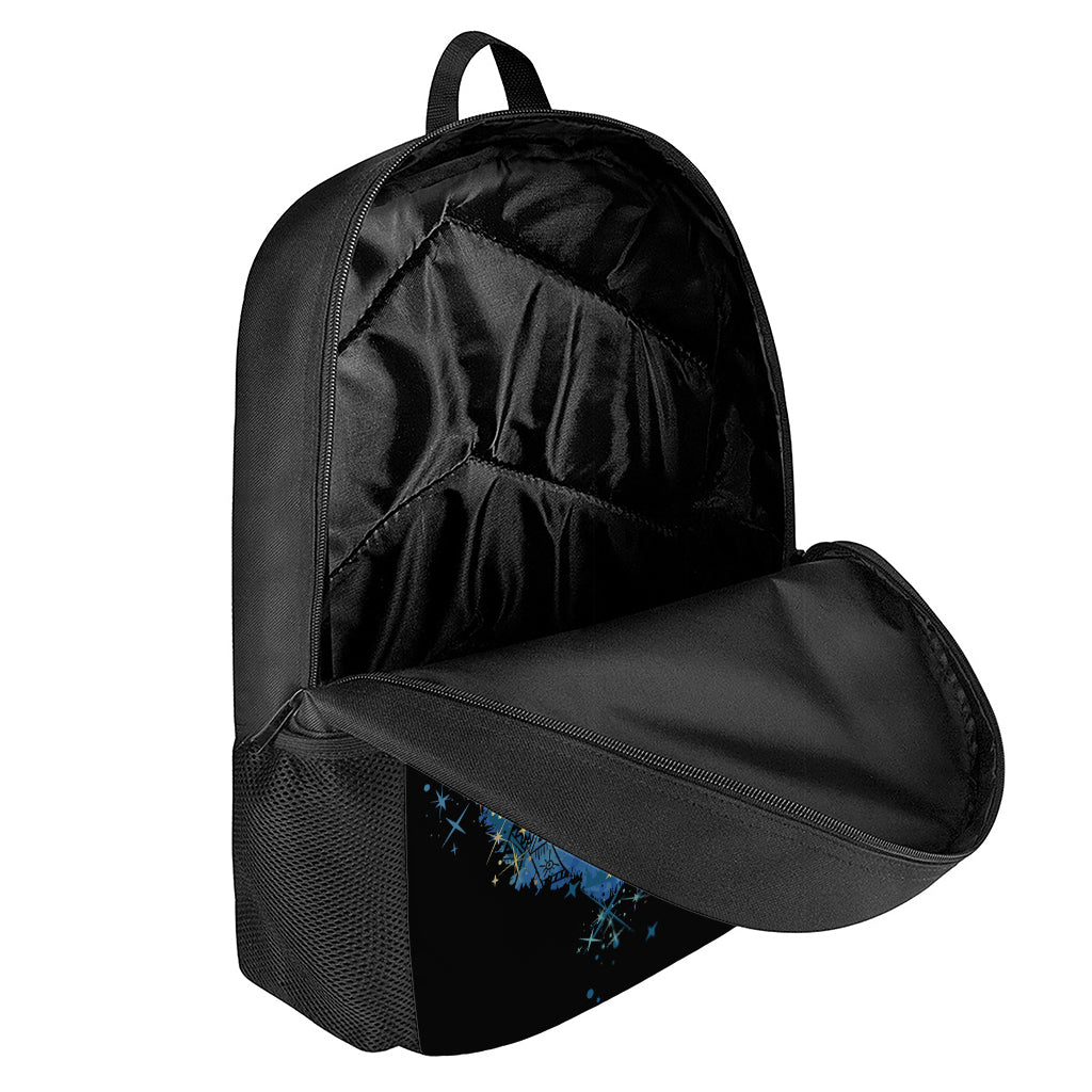 Native American Spiritual Wolf Print 17 Inch Backpack