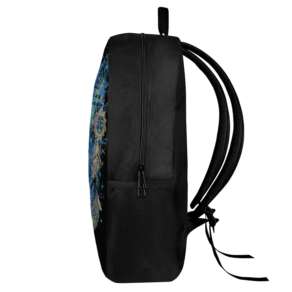 Native American Spiritual Wolf Print 17 Inch Backpack