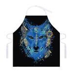 Native American Spiritual Wolf Print Adjustable Apron