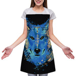Native American Spiritual Wolf Print Adjustable Apron