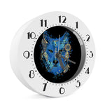 Native American Spiritual Wolf Print Alarm Clock