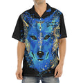 Native American Spiritual Wolf Print Aloha Shirt