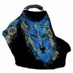 Native American Spiritual Wolf Print Baby Seat Cover