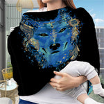 Native American Spiritual Wolf Print Baby Seat Cover