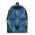 Native American Spiritual Wolf Print School Backpack