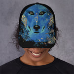 Native American Spiritual Wolf Print Baseball Cap