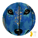 Native American Spiritual Wolf Print Basketball