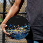 Native American Spiritual Wolf Print Basketball