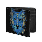 Native American Spiritual Wolf Print Bifold Wallet