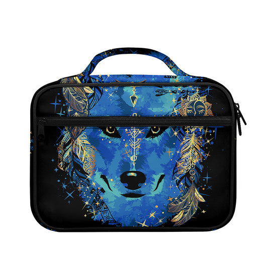 Native American Spiritual Wolf Print Briefcase Bible Bag