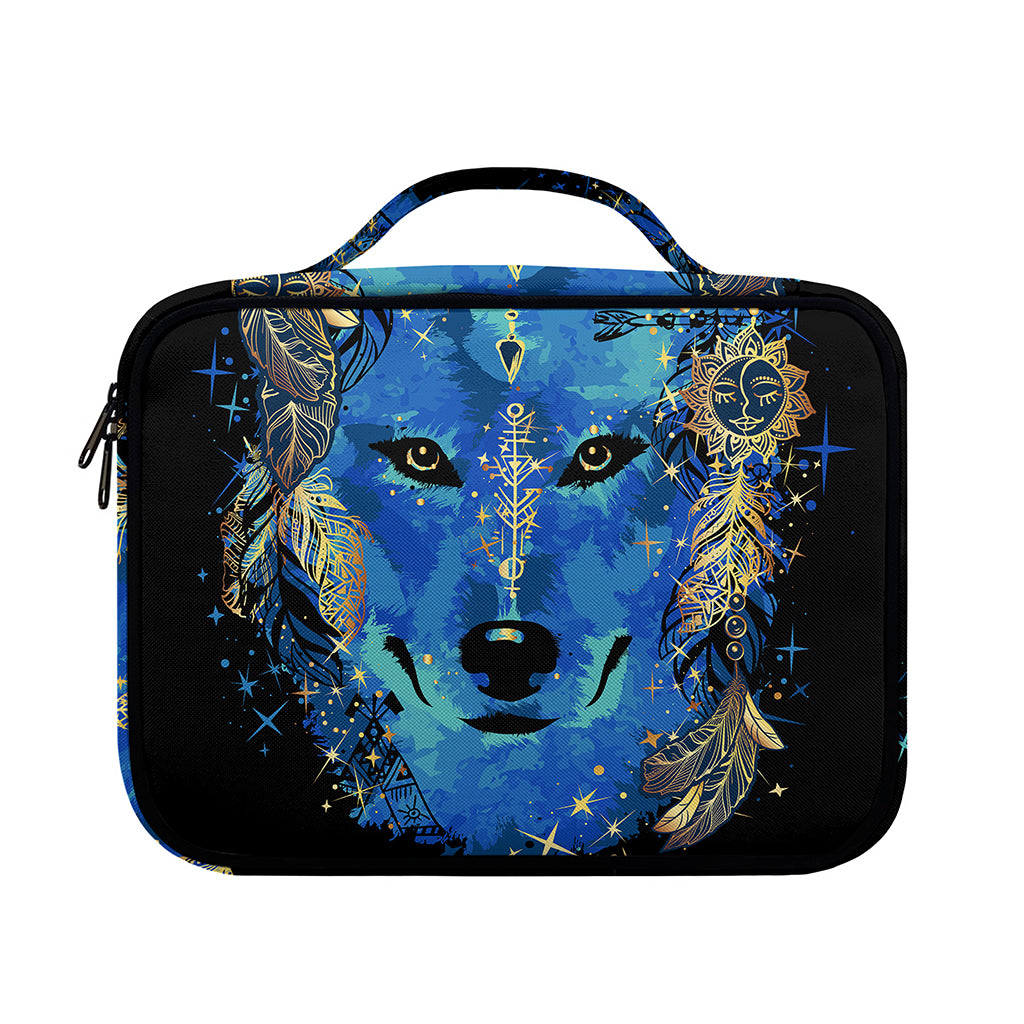 Native American Spiritual Wolf Print Briefcase Bible Bag