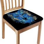 Native American Spiritual Wolf Print Chair Cushion Cover