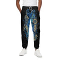 Native American Spiritual Wolf Print Cotton Sweatpants