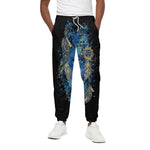 Native American Spiritual Wolf Print Cotton Pants