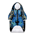 Native American Spiritual Wolf Print Dog Zip Up Hoodie