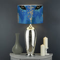 Native American Spiritual Wolf Print Drum Lamp Shade