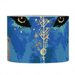 Native American Spiritual Wolf Print Drum Lamp Shade