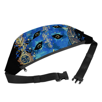 Native American Spiritual Wolf Print Fanny Pack