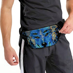 Native American Spiritual Wolf Print Fanny Pack