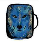 Native American Spiritual Wolf Print Front Pocket Bible Bag