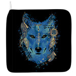 Native American Spiritual Wolf Print Hand Towel