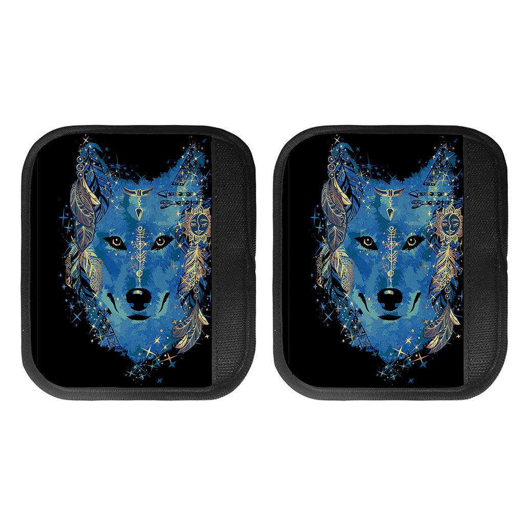 Native American Spiritual Wolf Print Handle Covers