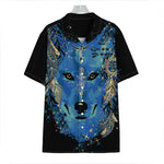 Native American Spiritual Wolf Print Hawaiian Shirt